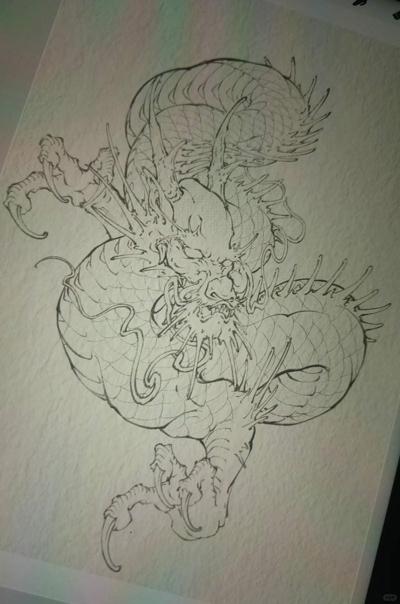 tranh vẽ rồng 6