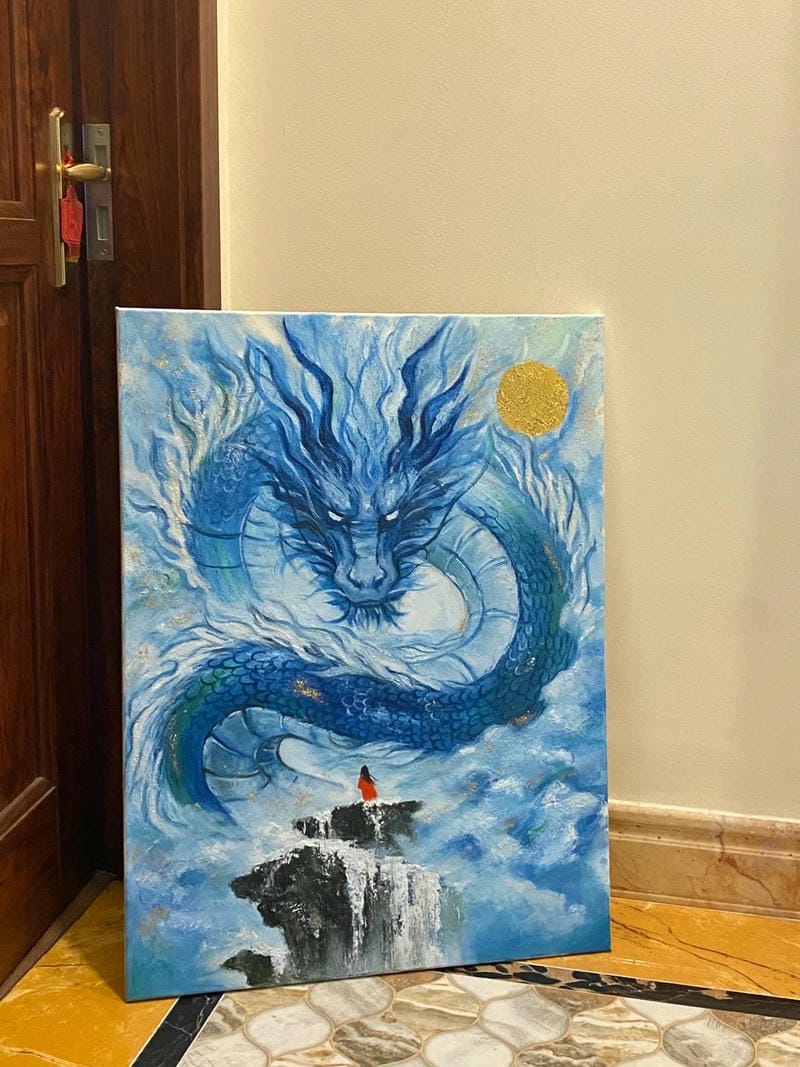 tranh vẽ rồng đơn giản