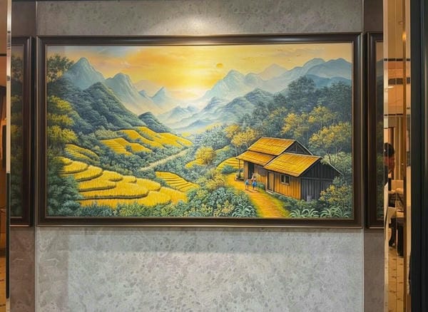 tranh vẽ ruộng bậc thang 19