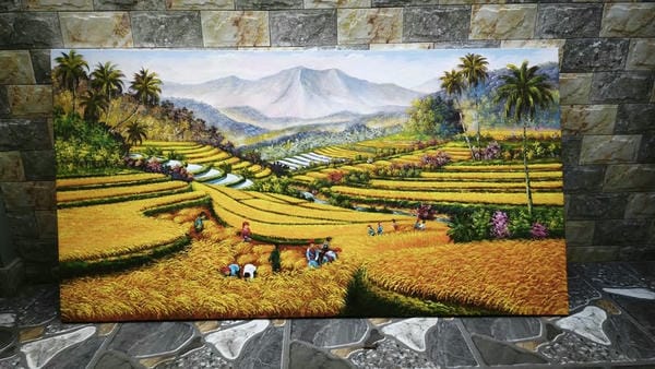 tranh vẽ ruộng bậc thang 20