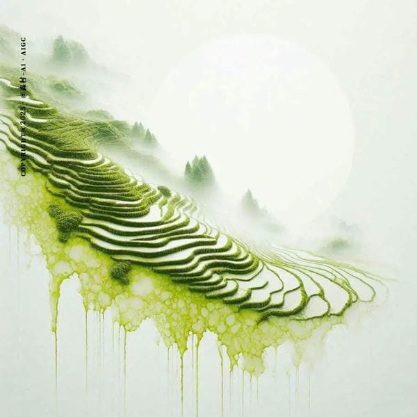 tranh vẽ ruộng bậc thang 30