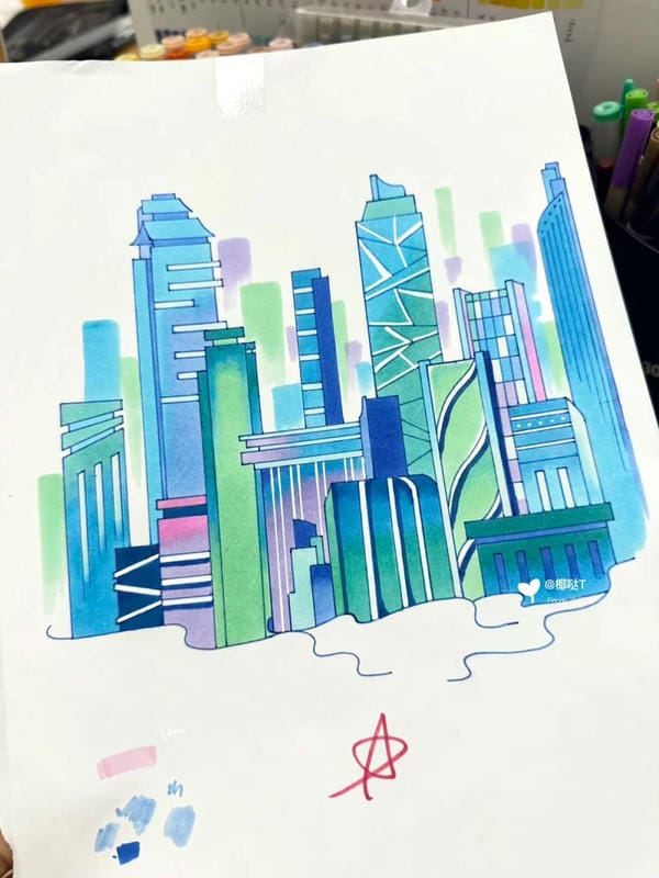 tranh vẽ thành phố tương lai 13