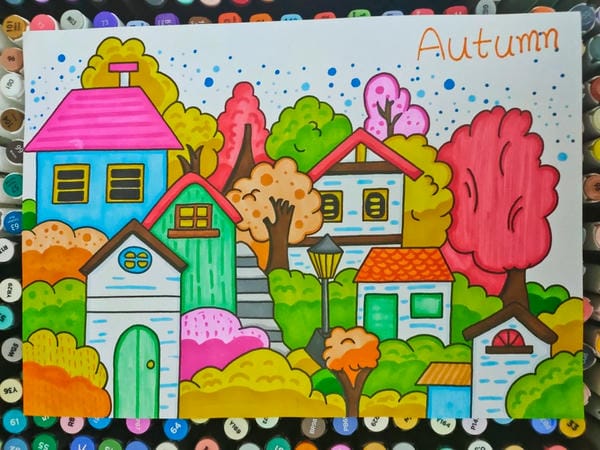 tranh vẽ thành phố tương lai 4