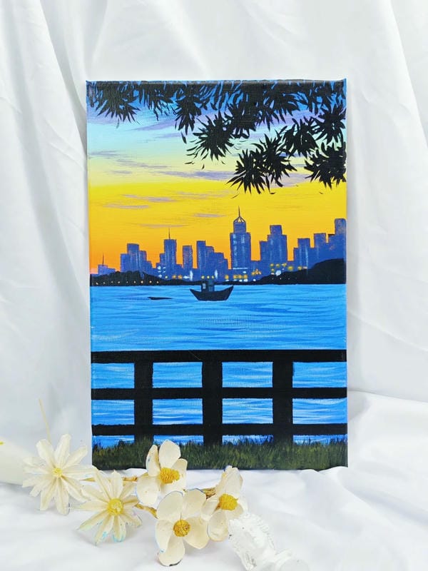 tranh vẽ thành phố tương lai 5