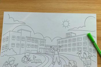 199+ Bức tranh vẽ trường học mà bé chắc chắn sẽ cười tít mắt