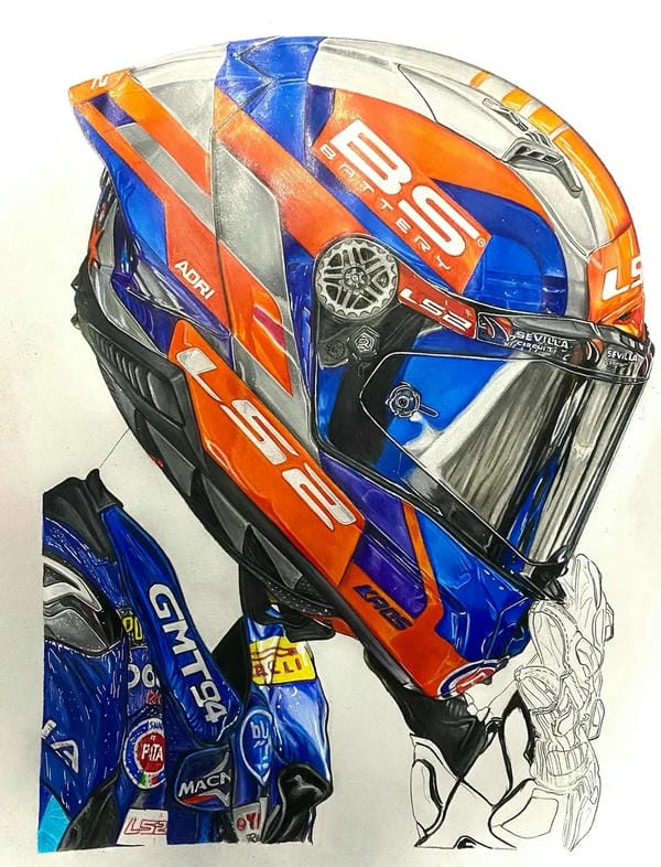 tranh vẽ tuyên truyền đội mũ bảo hiểm