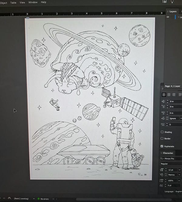 tranh vẽ ước mơ làm phi hành gia