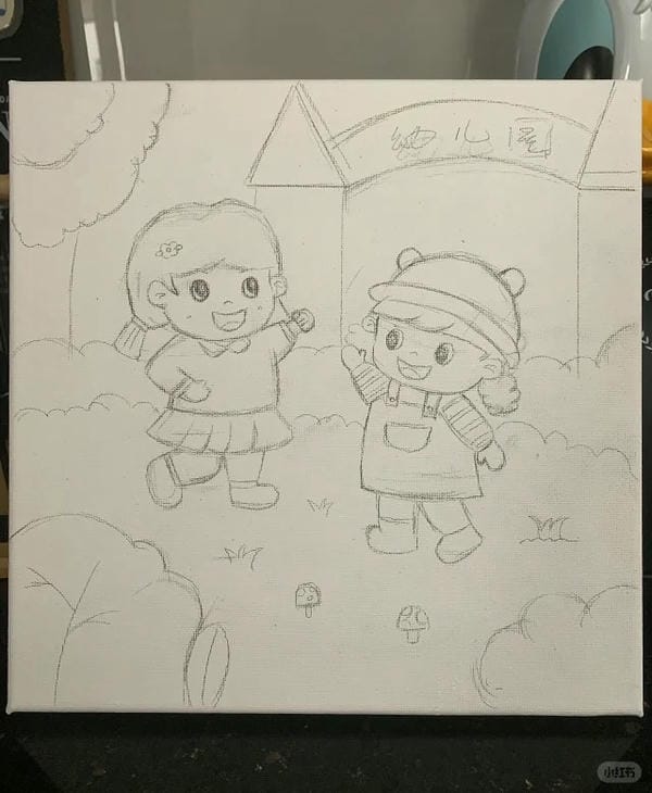 tranh vẽ về tình bạn thân 11