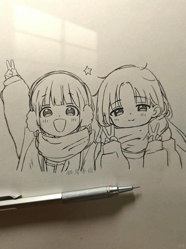 tranh vẽ về tình bạn thân 16
