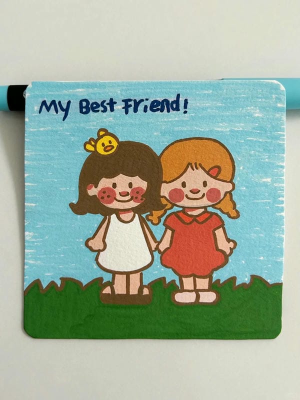 tranh vẽ về tình bạn thân 19