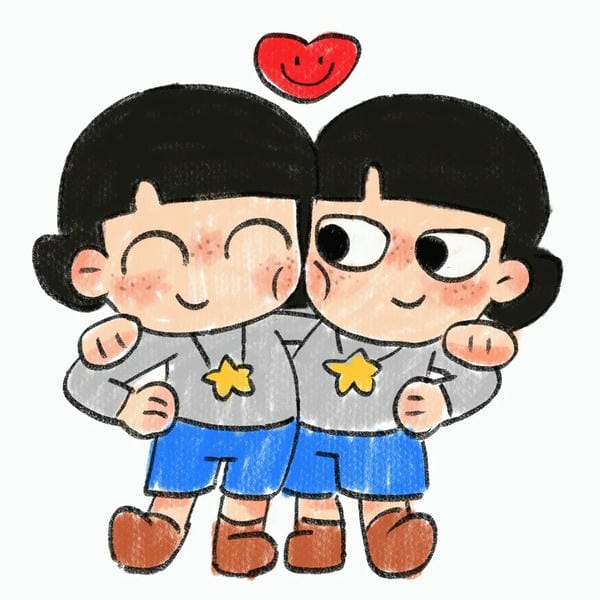 tranh vẽ về tình bạn thân 20