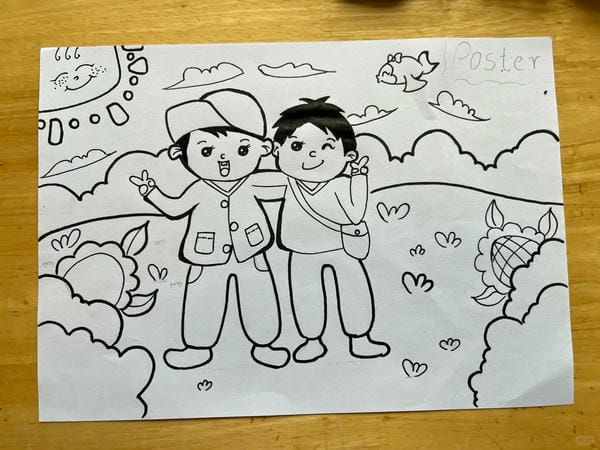 tranh vẽ về tình bạn thân 28