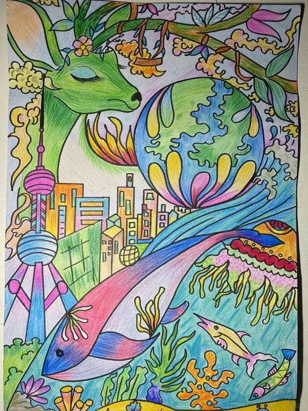 vẽ tranh bảo vệ động vật 16