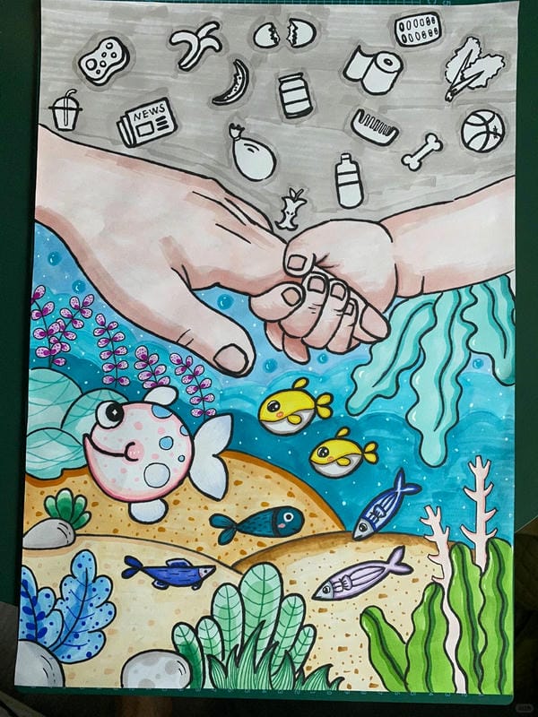 vẽ tranh bảo vệ động vật 20