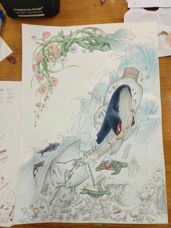 vẽ tranh bảo vệ động vật 21