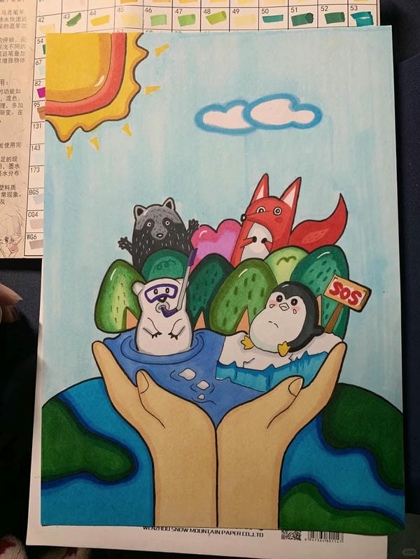 vẽ tranh bảo vệ động vật 22