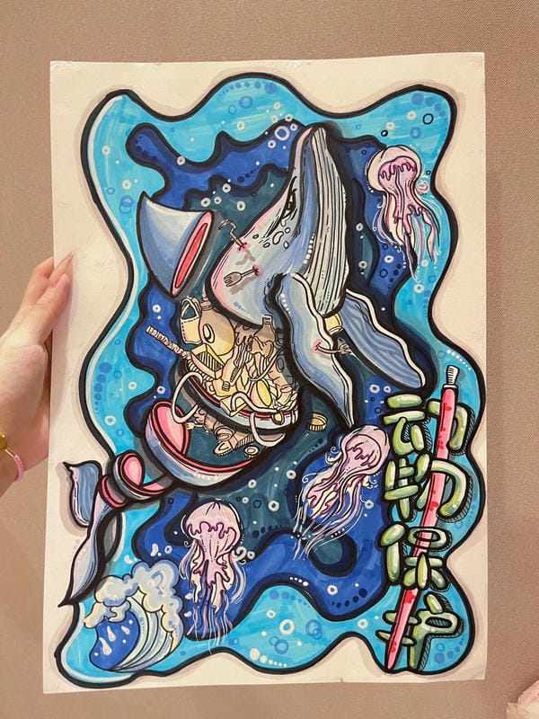 vẽ tranh bảo vệ động vật 28