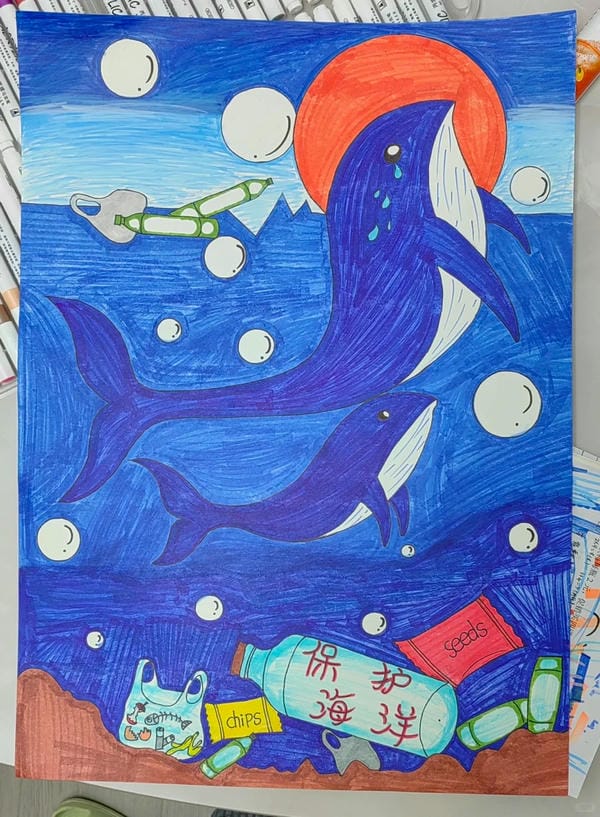 vẽ tranh bảo vệ động vật 3