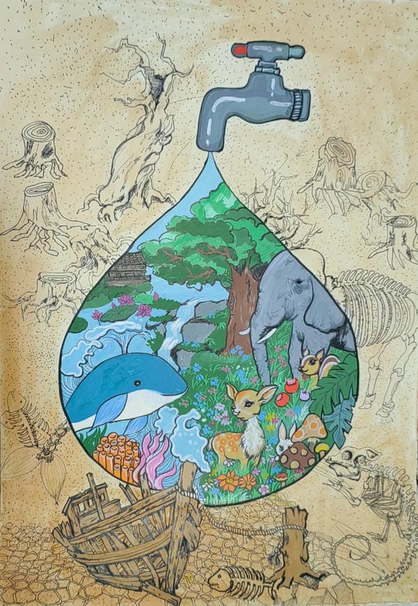 vẽ tranh bảo vệ động vật 30