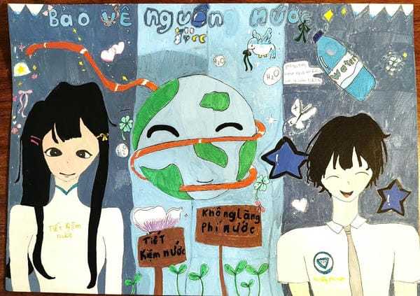 vẽ tranh bảo vệ trái đất 11