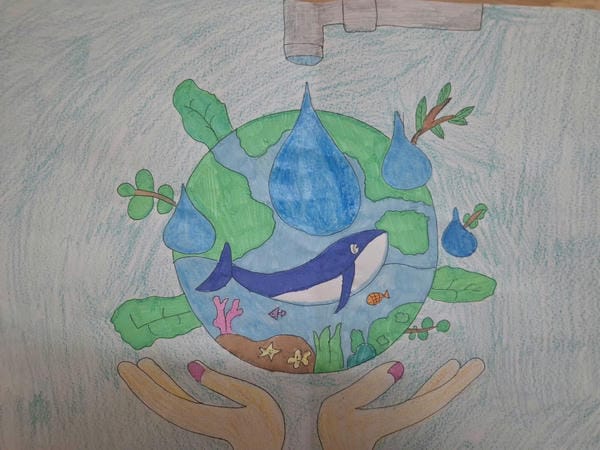 vẽ tranh bảo vệ trái đất 14