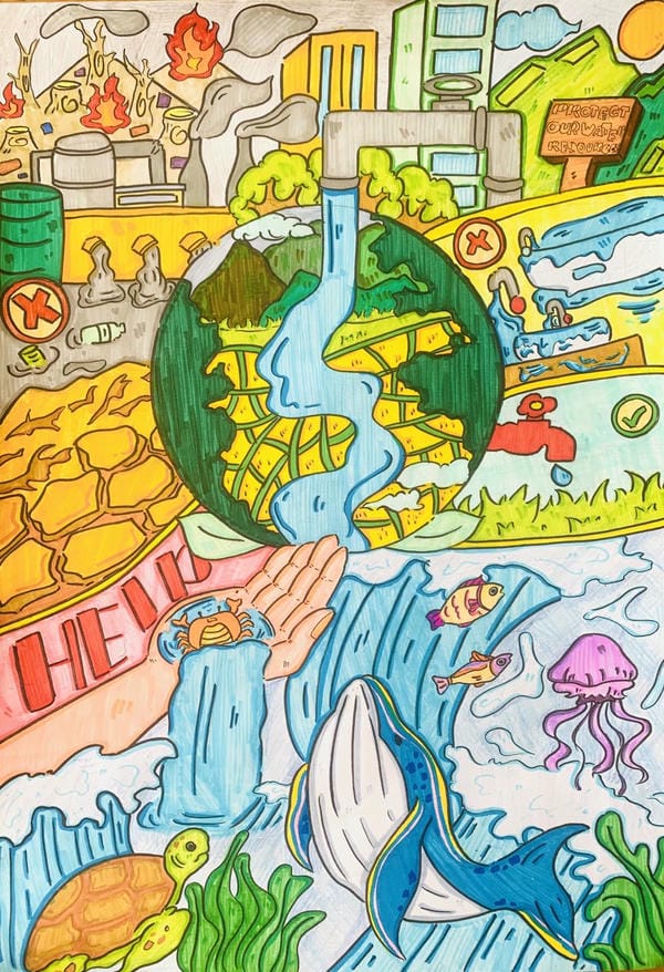 vẽ tranh bảo vệ trái đất 17