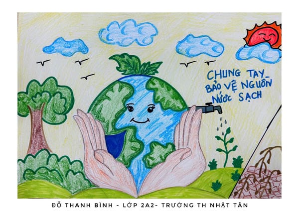 vẽ tranh bảo vệ trái đất 19