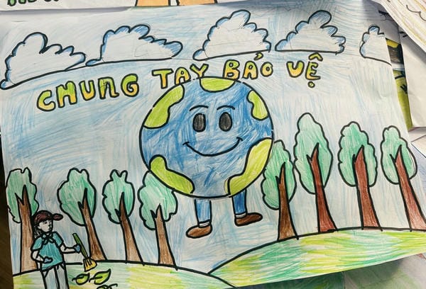 vẽ tranh bảo vệ trái đất 23