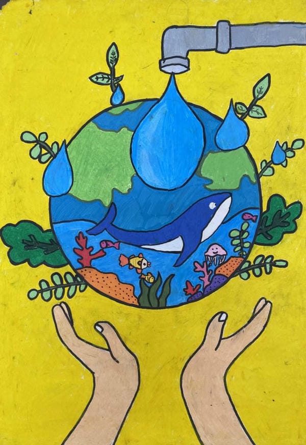 vẽ tranh bảo vệ trái đất 8