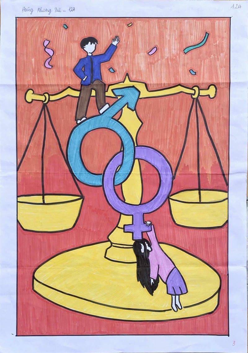vẽ tranh bình đẳng giới 12