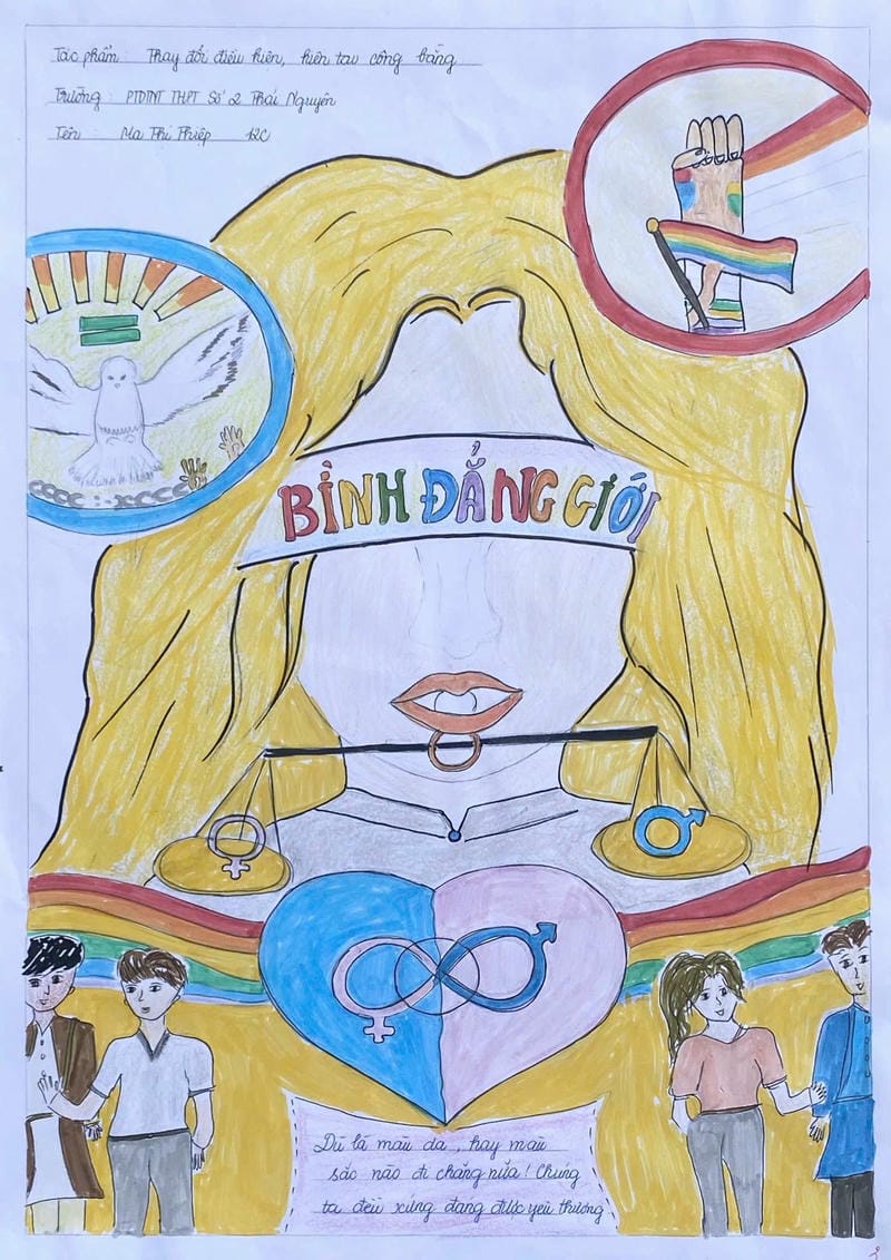 vẽ tranh bình đẳng giới 14