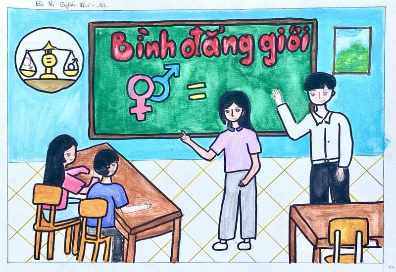 vẽ tranh bình đẳng giới 16