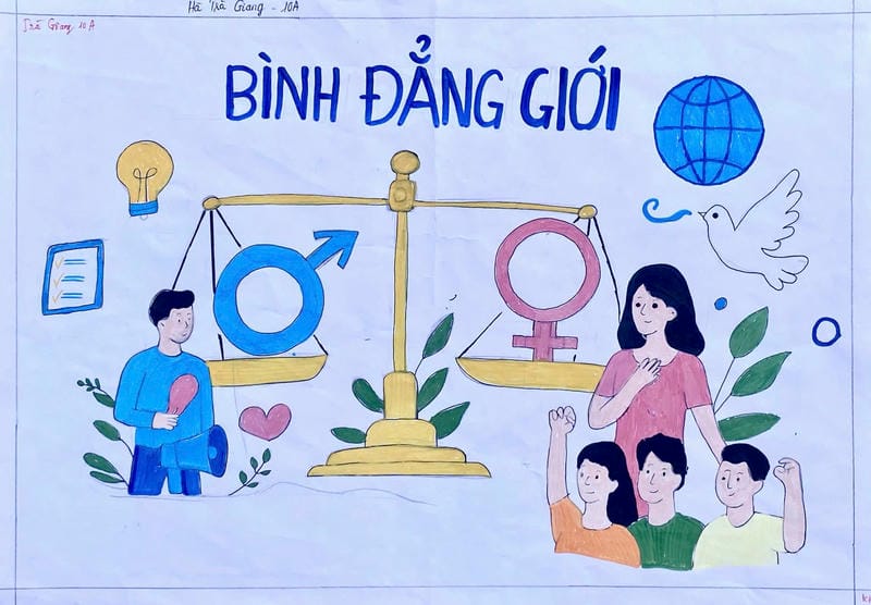 vẽ tranh bình đẳng giới 20