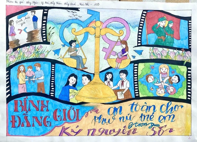 vẽ tranh bình đẳng giới 5