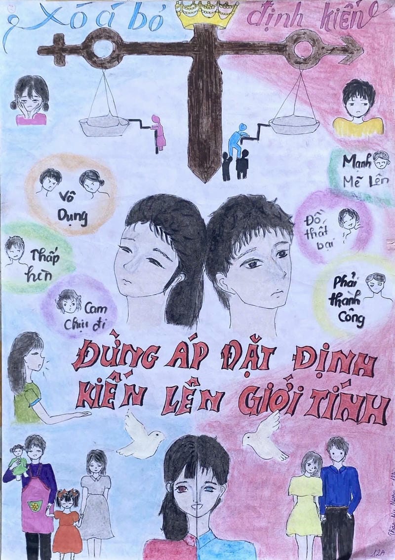 vẽ tranh bình đẳng giới 6