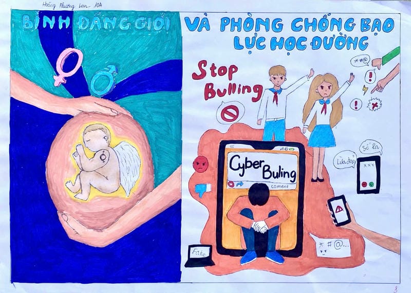 vẽ tranh bình đẳng giới 9