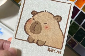 Cùng tham khảo BST 138+ vẽ tranh capybara vô cùng đáng yêu