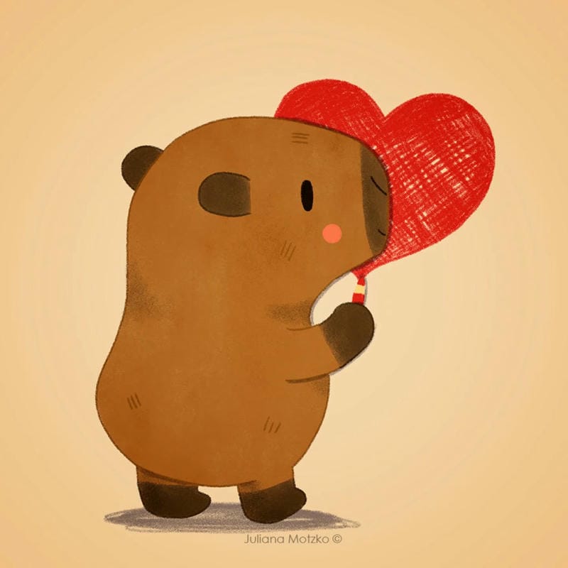 vẽ tranh capybara 3