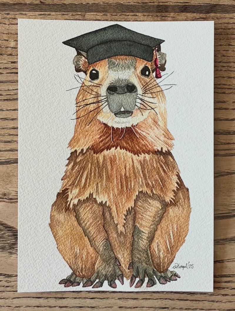 vẽ tranh capybara 7