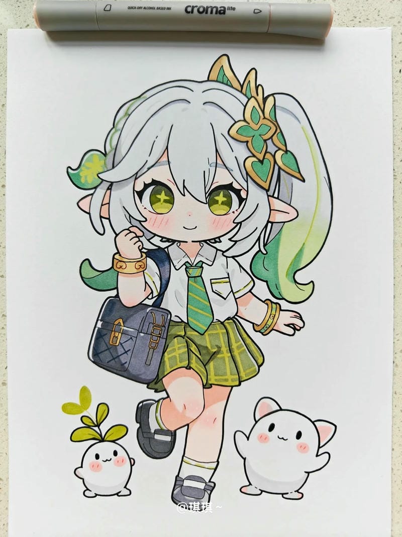 vẽ tranh chibi 27