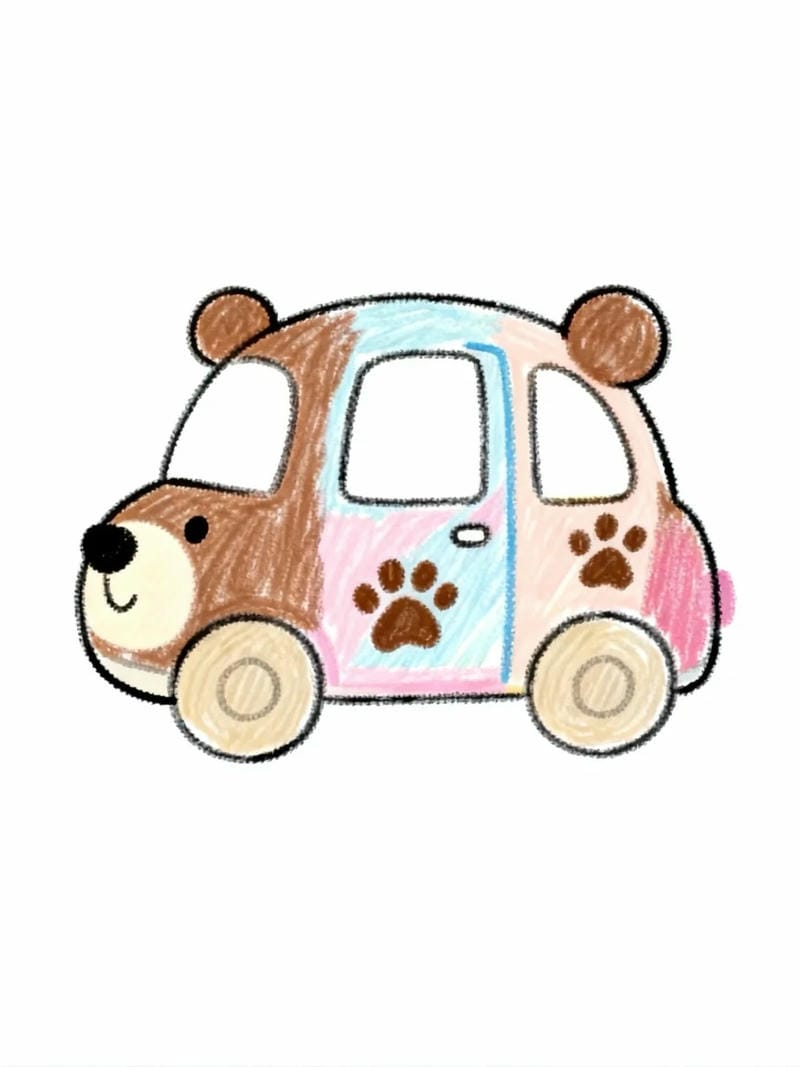 vẽ tranh chiếc ô tô mơ ước