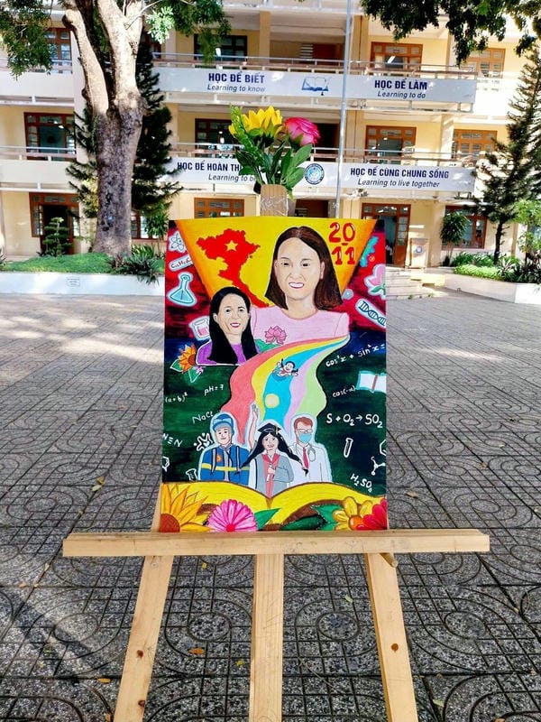 vẽ tranh cô giáo​ 18