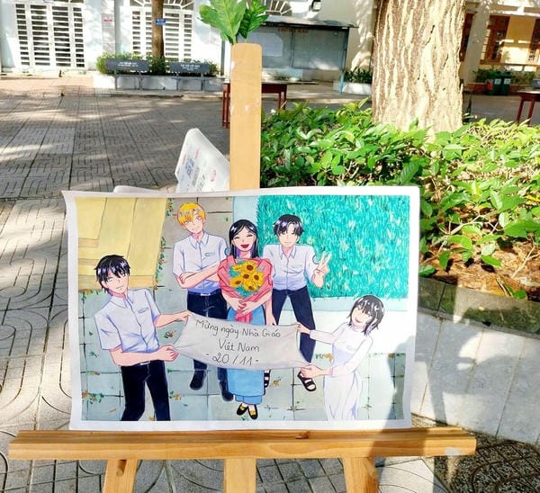 vẽ tranh cô giáo​ 20