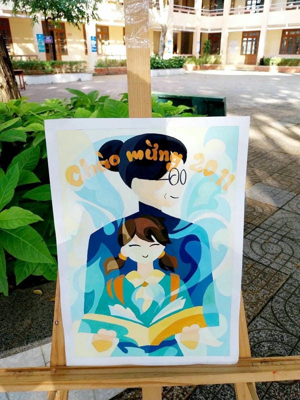 vẽ tranh cô giáo​ 24