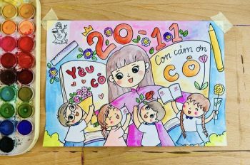 Cảm nhận vẻ đẹp của nghề giáo qua bộ 194+ vẽ tranh cô giáo