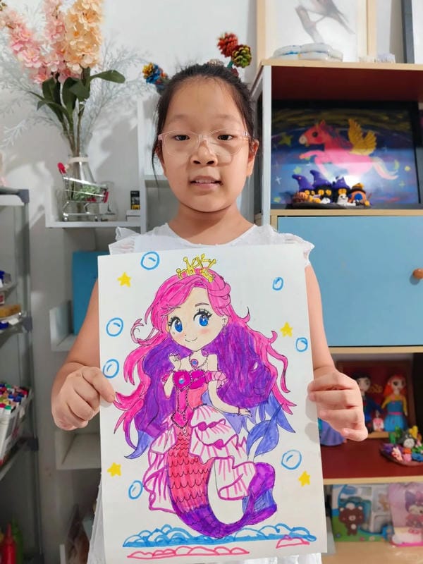 vẽ tranh công chúa 10