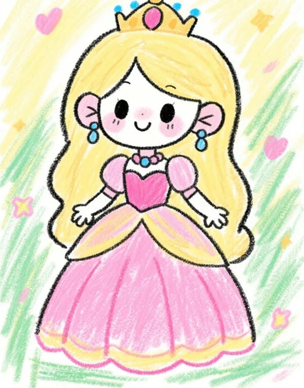 vẽ tranh công chúa 12