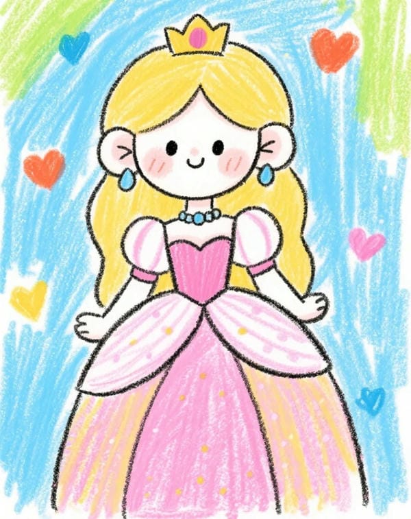 vẽ tranh công chúa 14