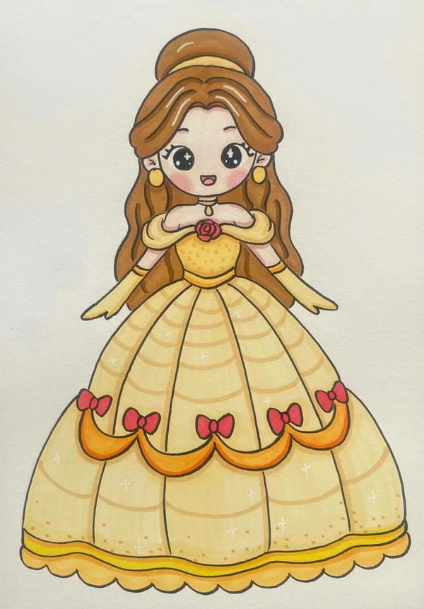 vẽ tranh công chúa 15
