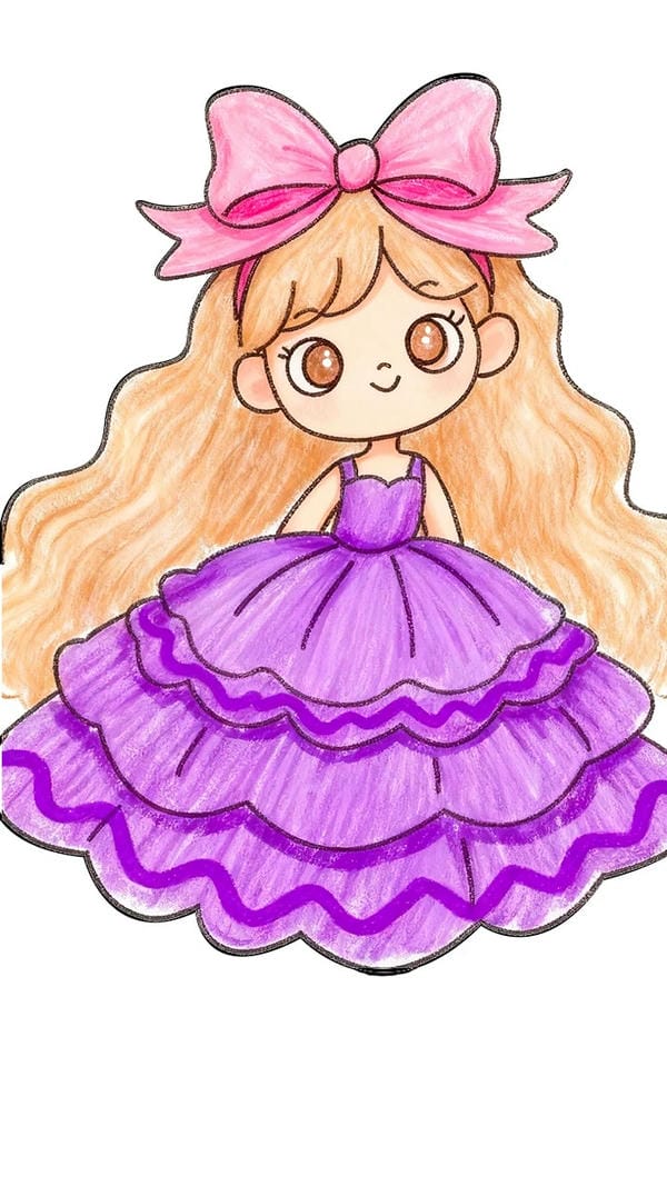 vẽ tranh công chúa 17